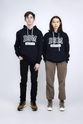 Hoodie - DSM Sportlogo - dunkelblau (unisex)